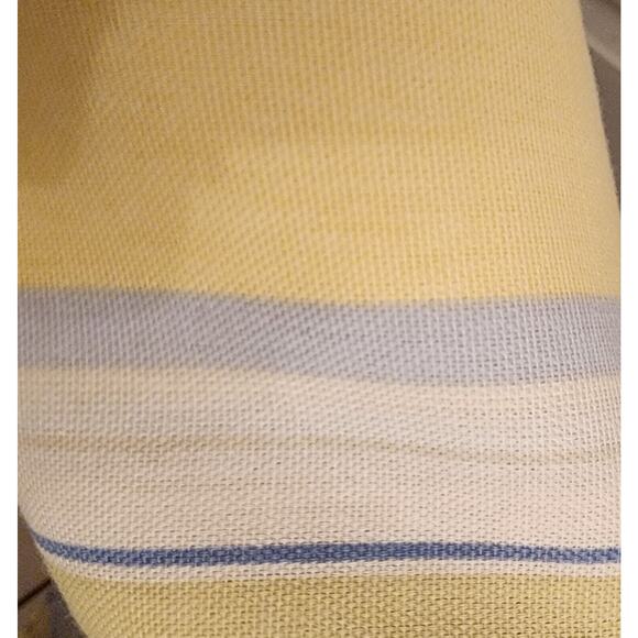 SHOWER CURTAIN-Yellow-Blue-Cushion or Pillow Material-78"x72" - Picture 3 of 7